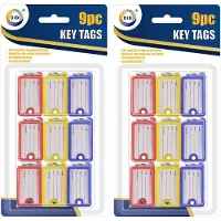 Did Sleutelhanger labels - 36x - gekleurd - met etiket/schrijfvakje - sleutellabels