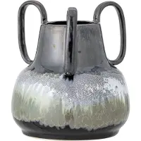 Creative Collection Selim Vaas, Zwart, Steengoed