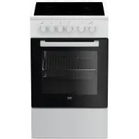 Beko FSS57000GW - Elektrisch fornuis - Vrijstaand - Keramisch - Zwart/Wit - Aantal branders/kookzones: 4 zone(s)