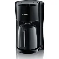 Severin filterkoffiezetapparaat, 1,0 L, 8 kopjes, 1.000 W, zwenkfilter maat 1x4, druppeldop, automatische uitschakeling, zwart,