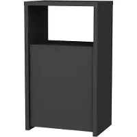 Emob Nachtkastje Nadim - 25x36x61 cm - MDF/zwart