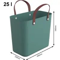 Rotho Boodschappentas 25L groen Groen Kunststof Boodschappentas