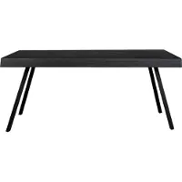 White Label Tafel Suri Black 220x100 cm