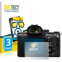 BROTECT Screenprotector 3 Stuks voor Sony Alpha 7 III / 7R II / 7S II Beschermglas transparant
