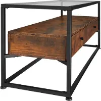 TecTake - Sideboard dressoir Maidenhead- industrieel - donkerbruin - 121,5x41,5x50,5cm - 404692