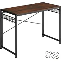TecTake - Bureau Paterson inklapbaar 102x51x77cm - donkerbruin - 404660