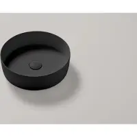 Resigres Lavabo 8003 waskom rond 40x10cm solid surface zwart