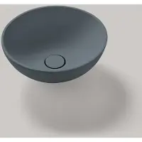 Resigres Lavabo 1331 waskom rond 40x15cm solid surface antraciet