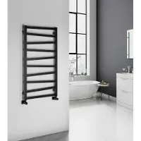 Sapho Zig badkamerradiator 60x110cm mat zwart