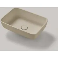 Resigres Lavabo 1301 waskom rechthoekig 50x35cm solid surface beige