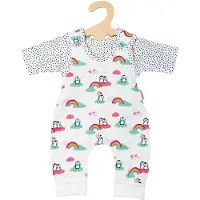 Heless Poppenkledingset Pinguïn Wit/grijs Mt 28-35 Cm 2-delig