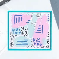 SIZZIX Layered stencil abstract marks -