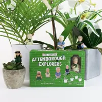 Gift Republic Bloempot Decoratie - Attenborough Explorers (set van 4)