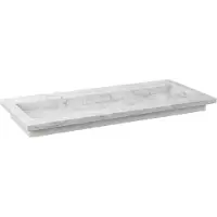 Forzalaqua Wastafel nova gepolijst 100.5x51.5x9.5 cm carrara zonder kraangat
