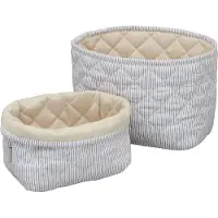 Cam Cam Classic Stripes Opbergmand - 2 Stuks - Blue