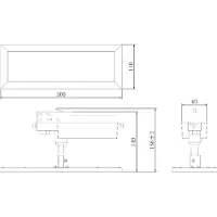 LIGHT IMPRESSIONS Panel Track 230V-railsysteem lamp LED vast ingebouwd 20 W Energielabel: E (A - G) LED Diepzwart (RAL 9005)
