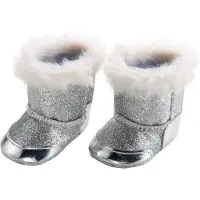 Heless Poppenschoenen Laarzen 38-45 Cm Meisjes Polyester Zilver