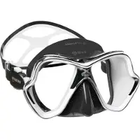 Mares X Vision Chrome Liquidskin Diving Mask Zwart