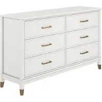 CosmoLiving by Cosmopolitan Kast Westerleigh met 6 laden, mdf, poten van massief hout, hoogte 85 cm, breedte 145 cm