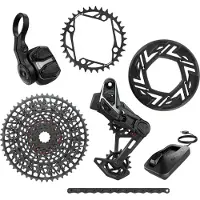 Sram X0 T-Type Eagle AXS E-MTB BCD104 36 Tanden 12V Zwart (Zonder Cranks en Behuizing) || Maat: 10-52