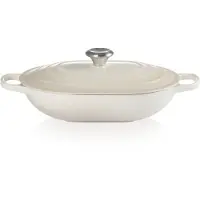 Le Creuset Oblong, Pan + steelpan, Wit