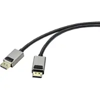 Speaka Professional SP-9510448 DisplayPort-kabel DisplayPort Aansluitkabel DisplayPort-stekker, DisplayPort-stekker 1.00 m Zwart 8K UHD