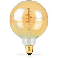 Nedis LED-Filamentlamp E27 | G125 | 3.8 W | 250 lm | 2100 K | Dimbaar | Extra Warm Wit | Retrostijl | 1 Stuks
