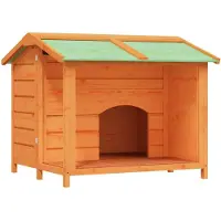 vidaXL Hondenhok 96x87x80,5 cm massief grenenhout bruin