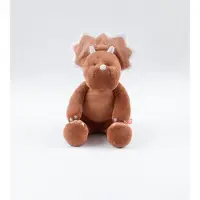 Noukie'S - Knuffel - kaneelbruin - Dino - Small 25 cm