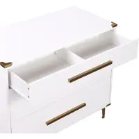 DOMUS Karissa-Commode - 3-Laden - Wit MDF