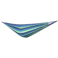 Viking Choice Hangmat - 200x150 cm - polyester/katoen - groen, blauw
