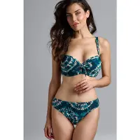 Marlies Dekkers Lotus Blue And Green Plunge Balcony Bikini Top Size: 70B | Bikinis Outlet | Dames | Blauw