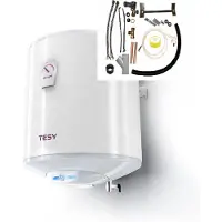 Tesy Bi-Light warmwater boiler 50 liter dik model met verticale installatie set, Elektrische boiler