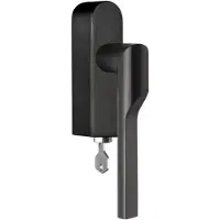 Formani Rivio by Gensler GL101-DKLOCK-O draaikiepgarnituur afsluitbaar linksdraaiend - PVD mat zwart