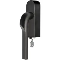Formani Rivio by Gensler GL100-DKLOCK-O draaikiepgarnituur afsluitbaar rechtsdraaiend - PVD mat zwart