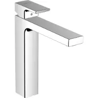 Hansgrohe Wastafelmengkraan vernis shape eengreeps 230 zinc met trekwaste chroom