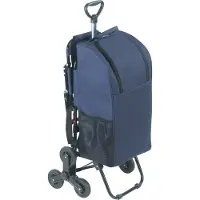 Maximex Hulp bij het winkelen, Winkelwagen met zitje, Blauw