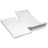 Cinderella Dubbele Split Topper Hoeslaken White (Satijn)-180 x 200 cm
