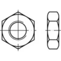 Toolcraft 132362 Zeskantmoeren M30 DIN 936 Staal Galvanisch verzinkt 25 stuk(s)