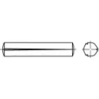 Toolcraft 136012 Gekerfde conische pen (Ø x l) 8 mm x 32 mm Staal 100 stuk(s)