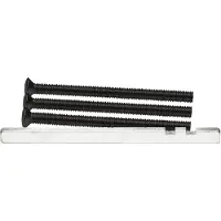 Axa krukstift RVS + bouten M6x90mm zwart* (Set)