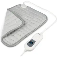 Auronic Warmtekussen - Elektrisch - 40x30cm - Nek en Schouders - Wasbaar - Grijs
