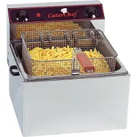 Caterchef friteuse CaterChef 10ltr rvs, H29 x B43 x L37, 400V / 6kW