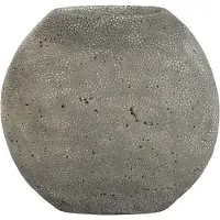 Light & Living - Vaas Rayskin S Grijs - Polyester Grijs - 30x28x12cm (hxbxd)