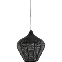 Light & Living Hanglamp Ø27x29,5 cm ALVARO mat zwart