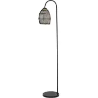 Light & Living Vloerlamp 34x30,5x172 cm MEYA mat zwart+goud