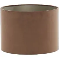 Light & Living Kap cilinder 30-30-21 cm VELOURS chocolade bruin