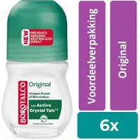 Borotalco Original roll-on- 6 stuks - voordeelverpakking