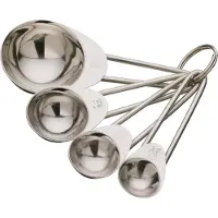Multi Maatlepel set, Maatbekers, Zilver