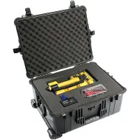 Peli 1610 Protector Case Zwart Trolley met plukschuim